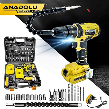 Anadolu Strong ANS1069-S 24 Volt Sarı Matkap Seti